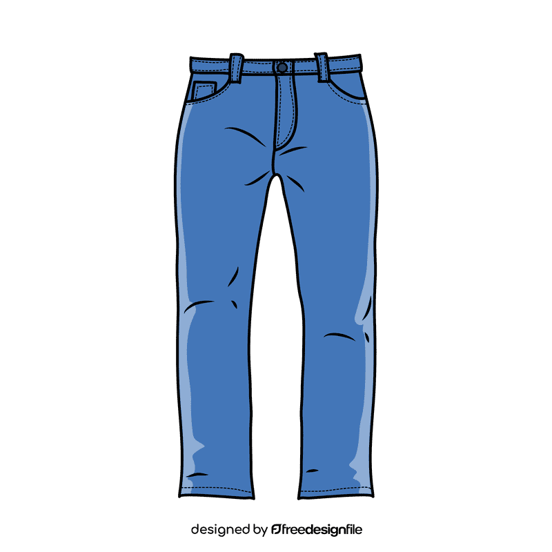 Relaxed jeans clipart