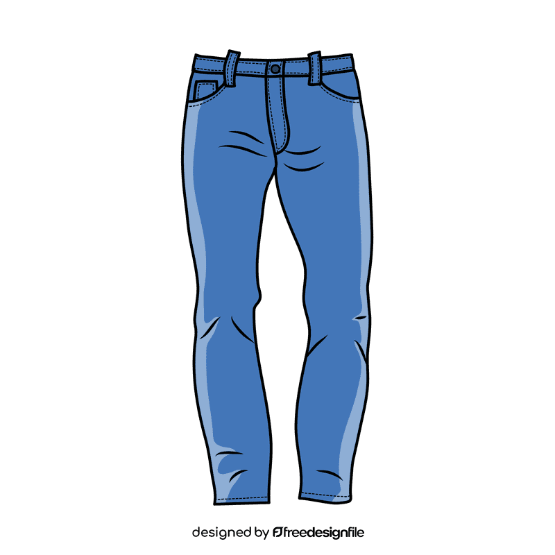 Slim fit jeans clipart