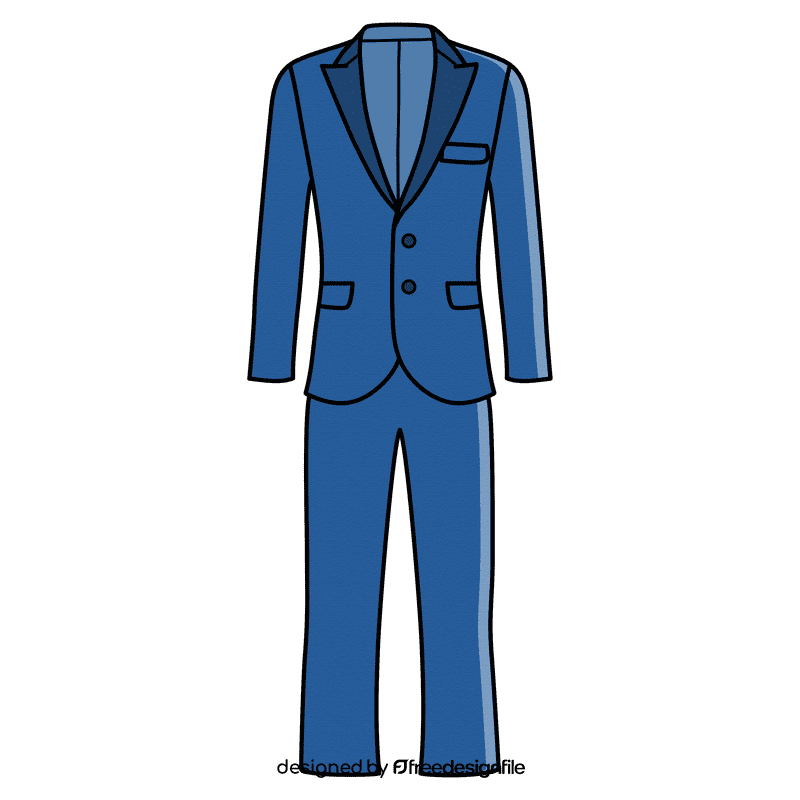 Double button suit clipart