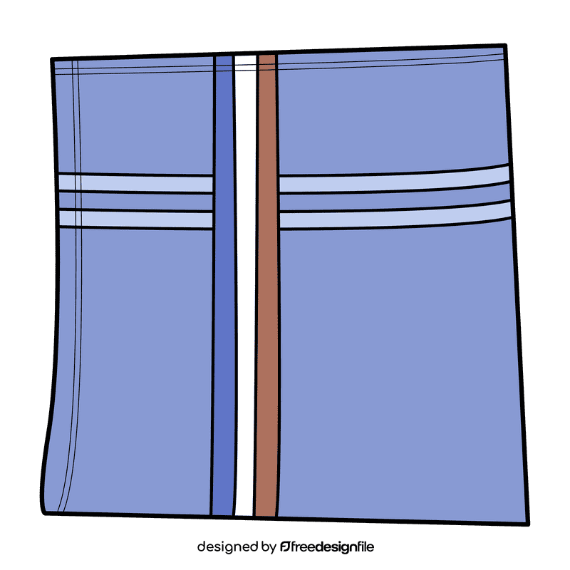 Light blue handkerchief clipart