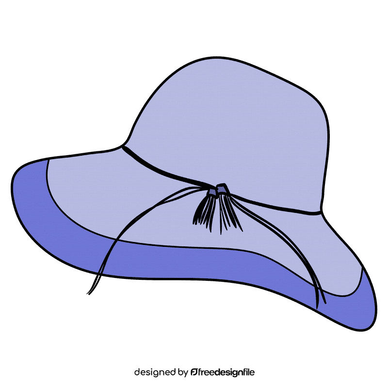 Beach sunhat clipart