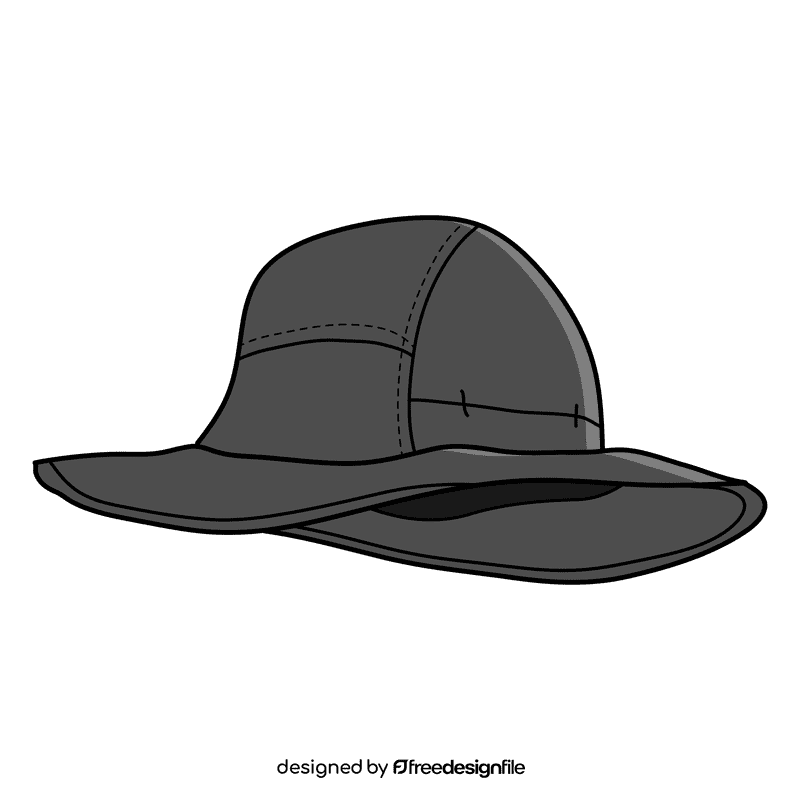 Grey sunhat clipart