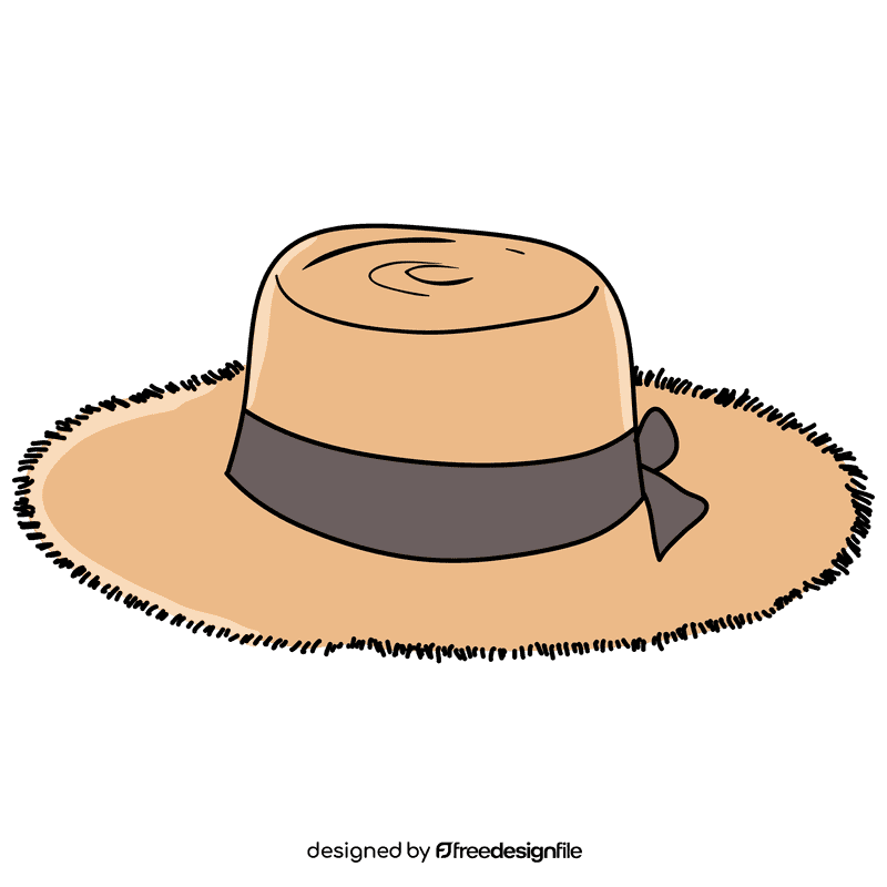 Ventura straw sunhat clipart