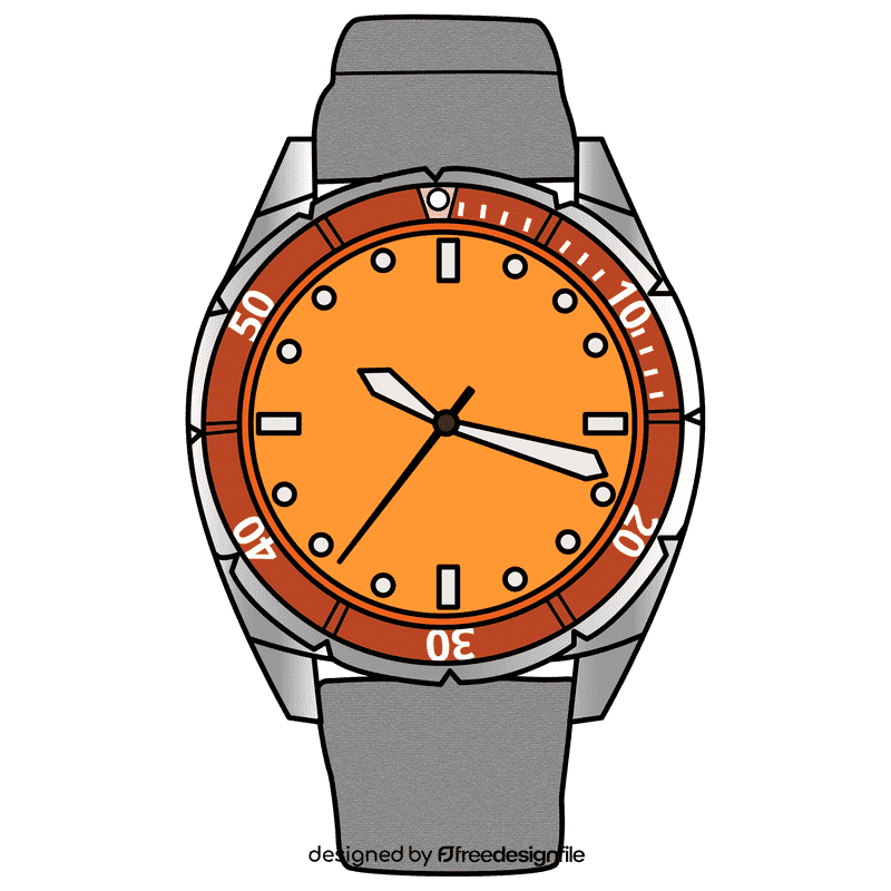 Scuba dive watch clipart