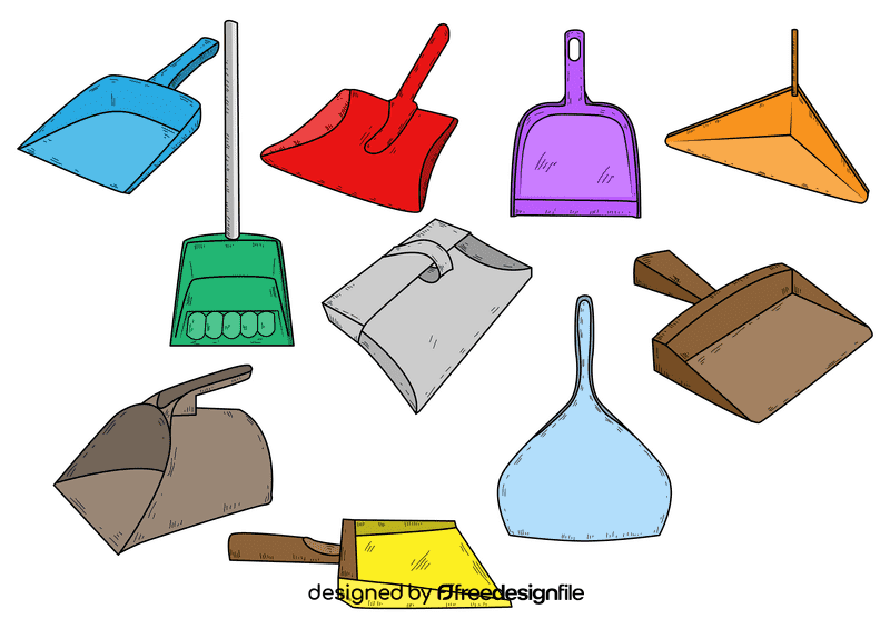 Dustpan vector