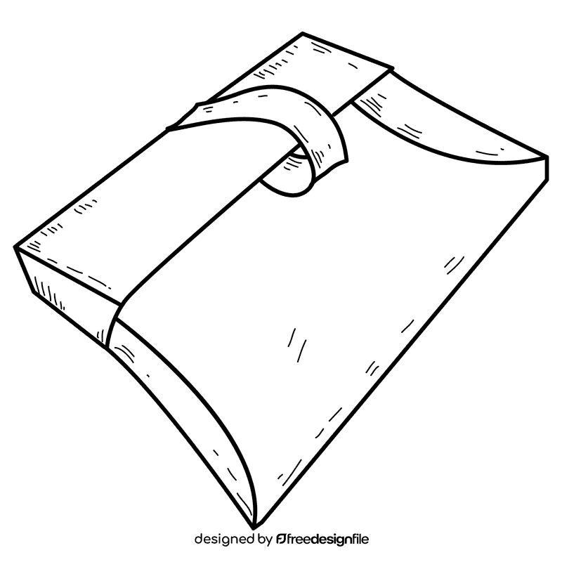 Grey dustpan black and white clipart