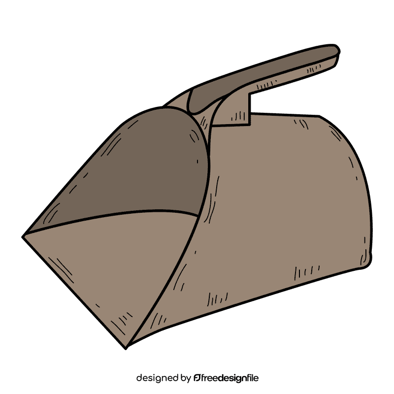 Hooded dustpan clipart