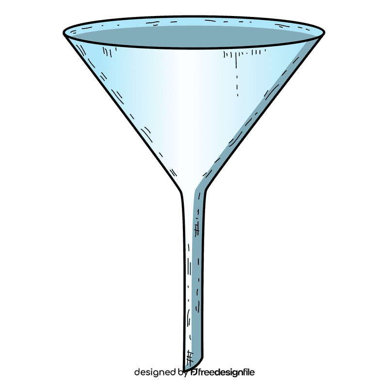 Glass funnel clipart