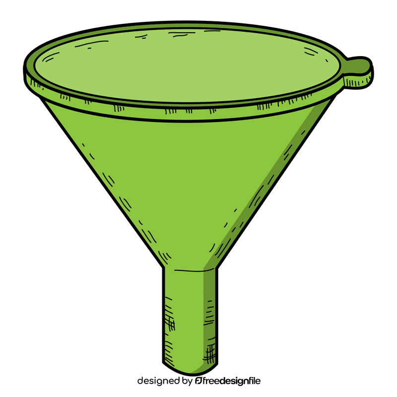 Light green funnel clipart