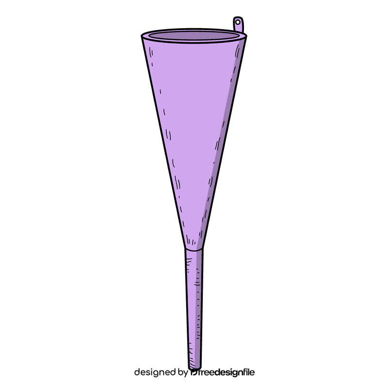 Long neck funnel clipart