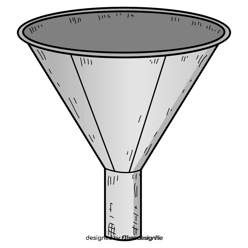 Powder funnel clipart
