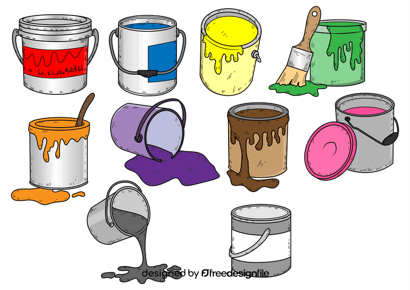 Paint bucket vector