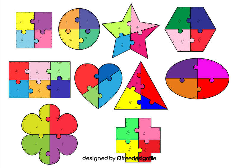 Puzzle vector