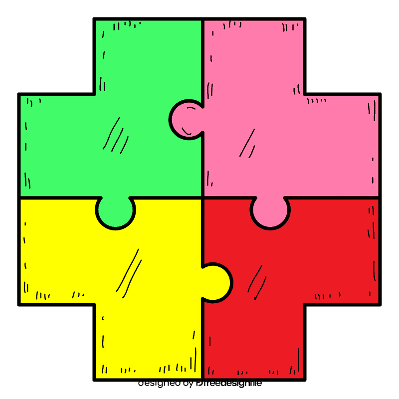 Cross puzzle clipart