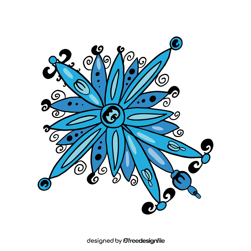 Climate snowflake clipart