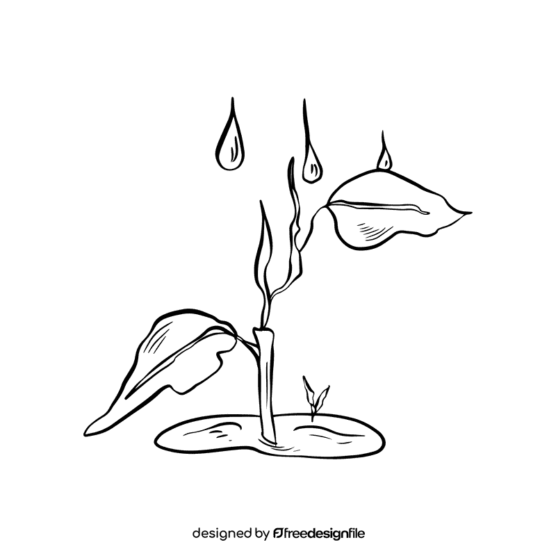 Climate black and white clipart