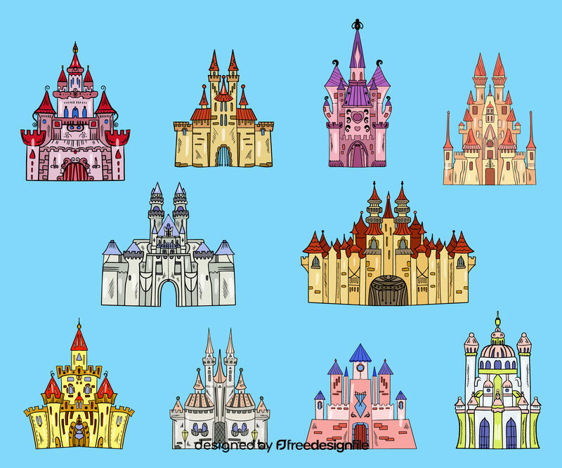 Disney castle vector