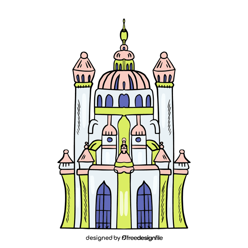Disney castle clipart