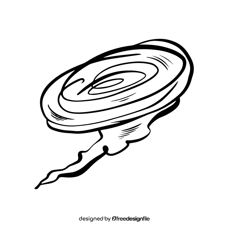 Hurricane black and white clipart