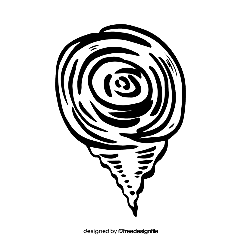 Hurricane black and white clipart