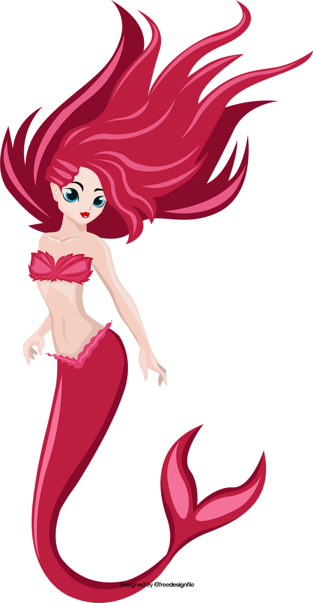Beautiful mermaid clipart