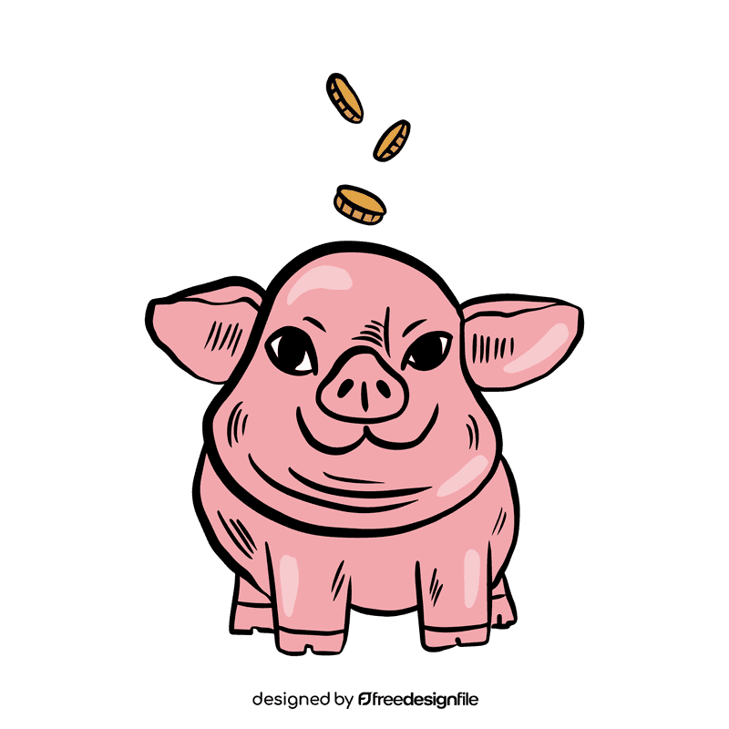 Piggy bank clipart