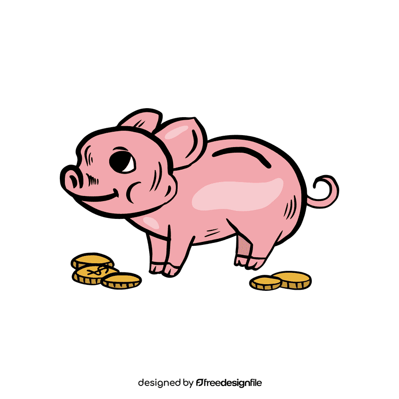Piggy bank clipart