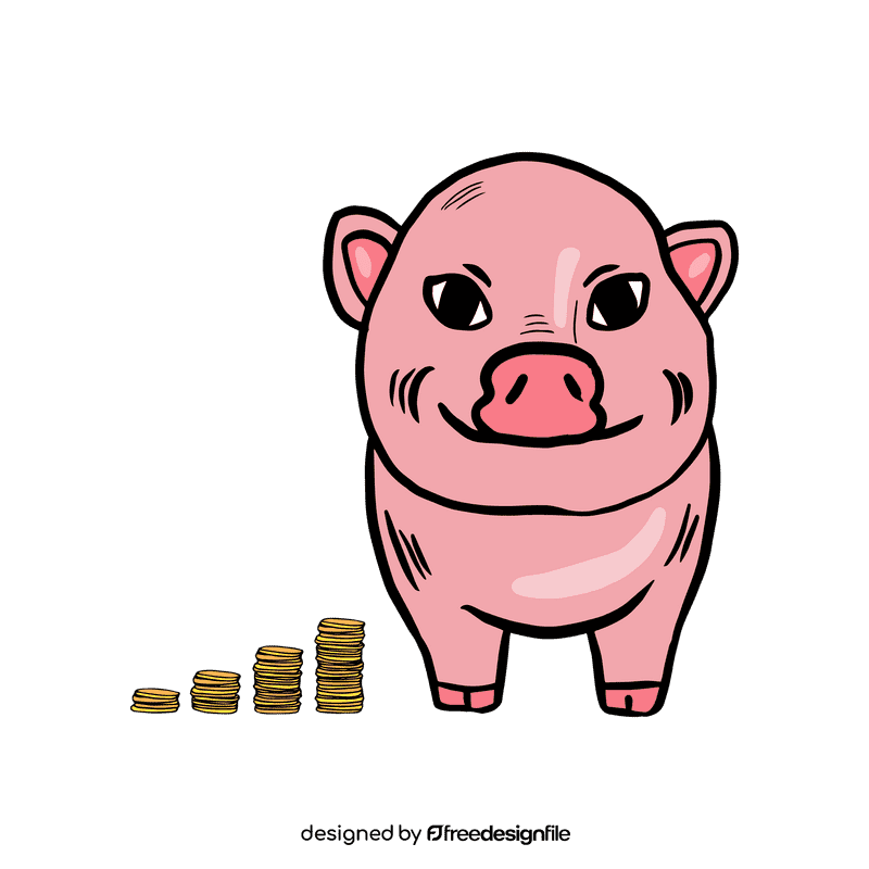 Piggy bank clipart