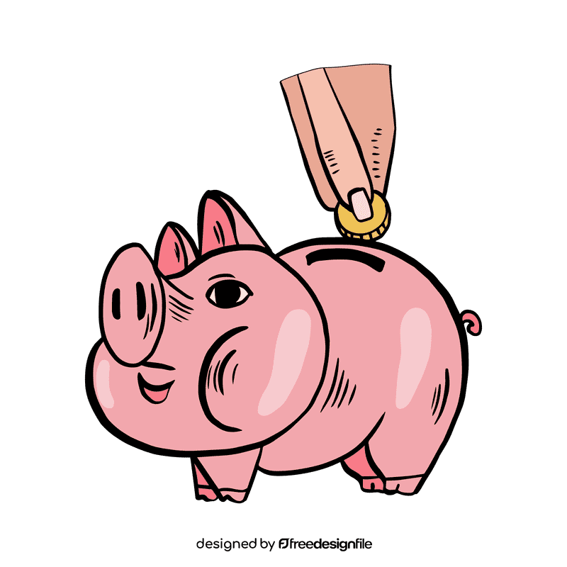 Piggy bank clipart