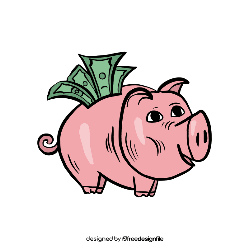 Piggy bank clipart
