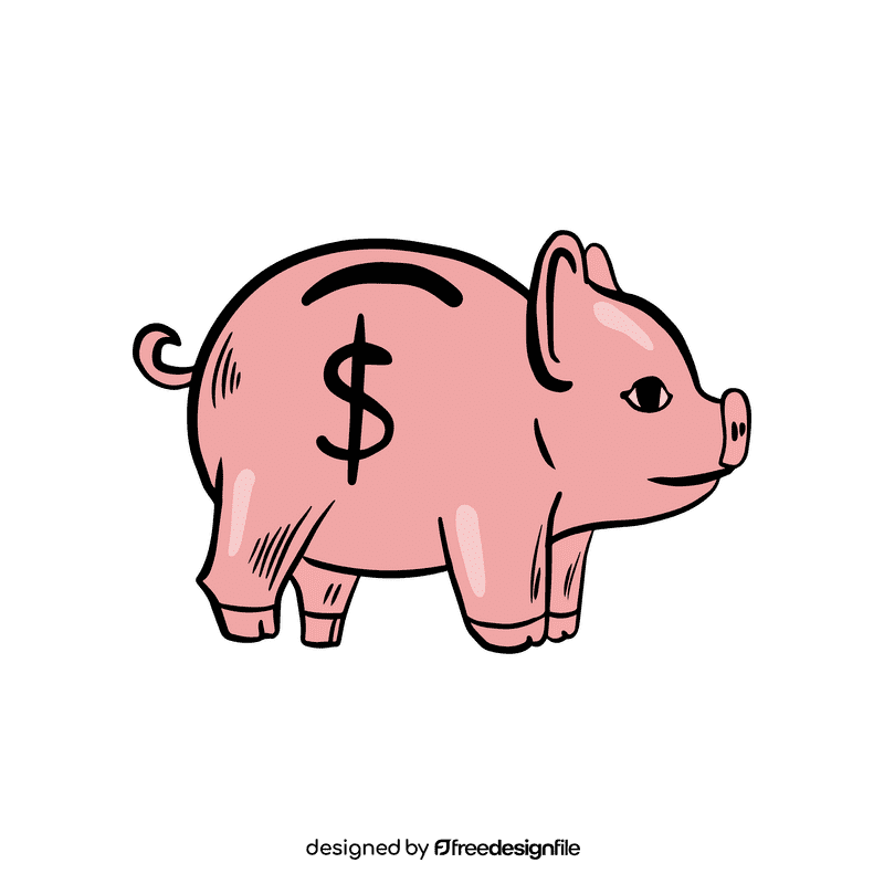 Piggy bank clipart