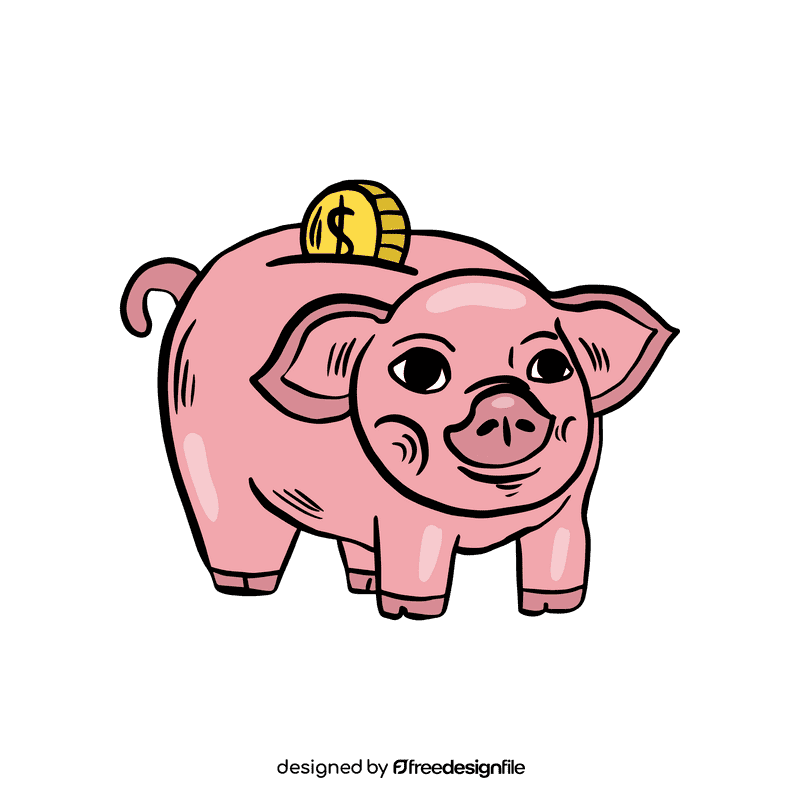 Piggy bank clipart
