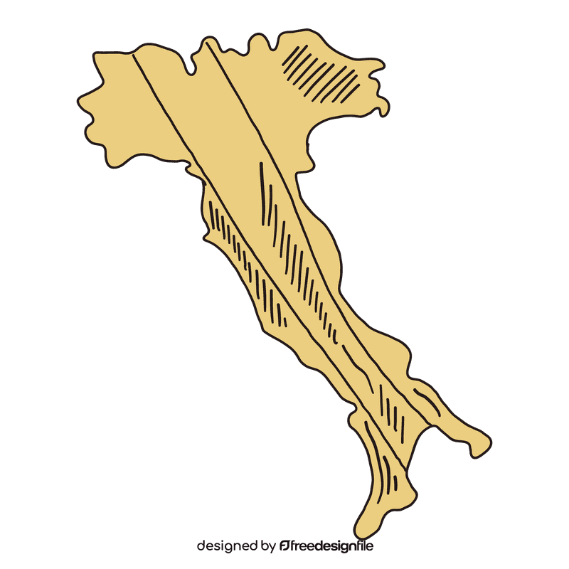 Italy map clipart