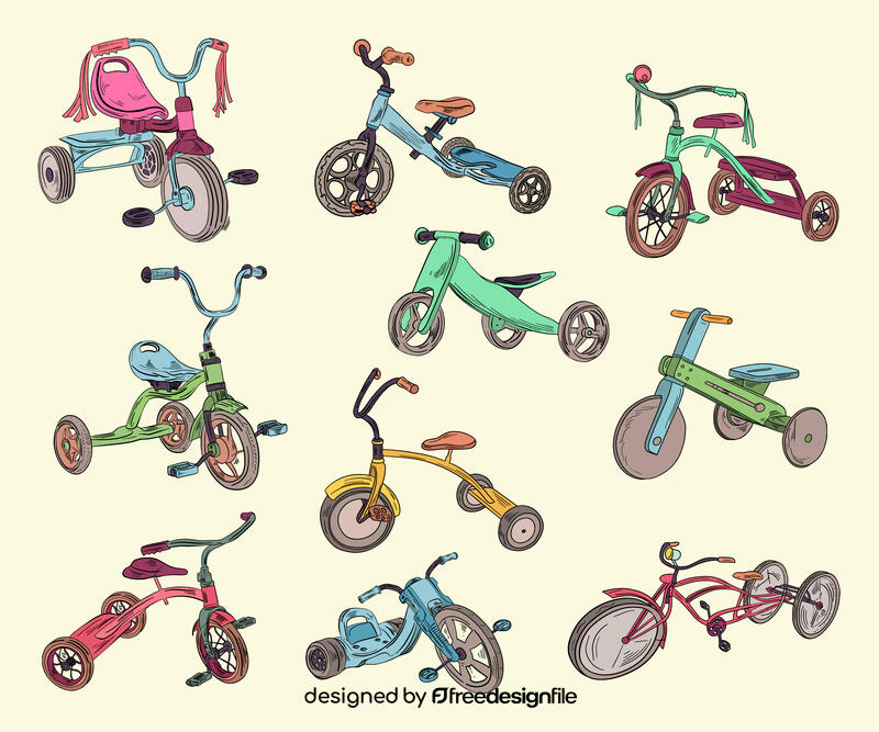 Tricycle vector