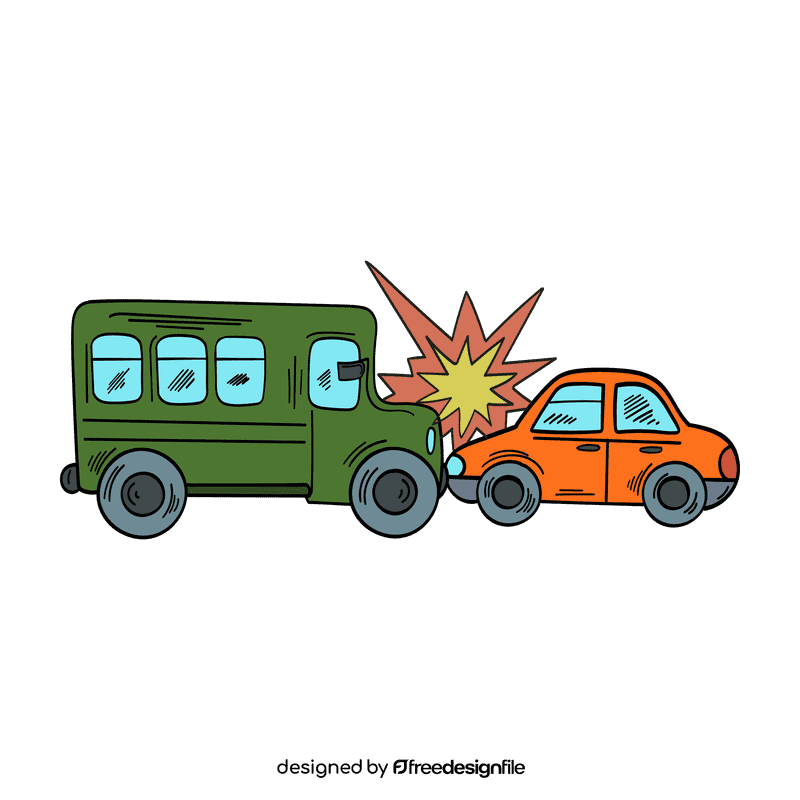 Car crash clipart