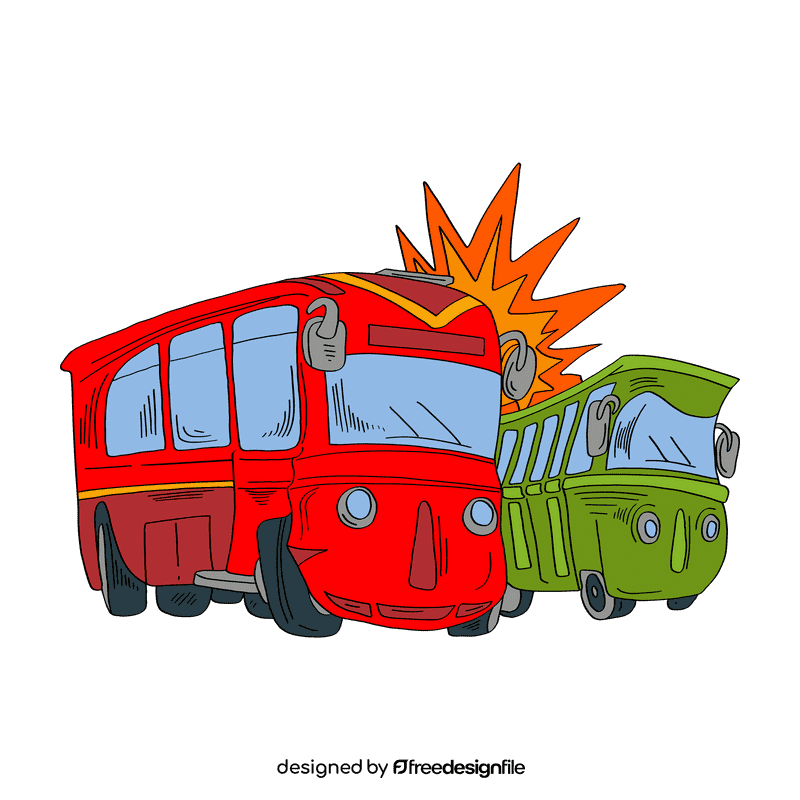 Car crash clipart