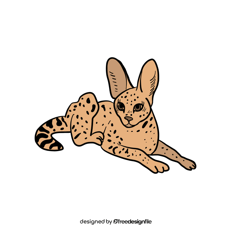 Serval clipart