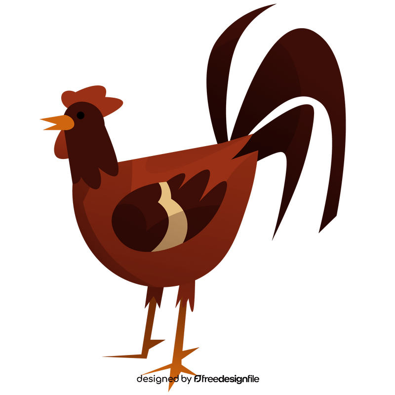 Rooster cartoon clipart