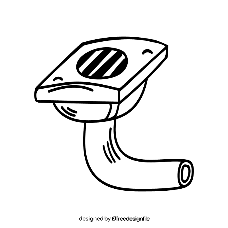 Drainage black and white clipart