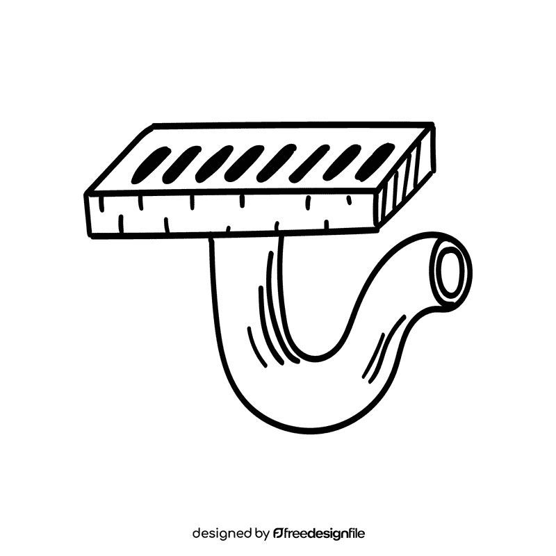 Drainage black and white clipart