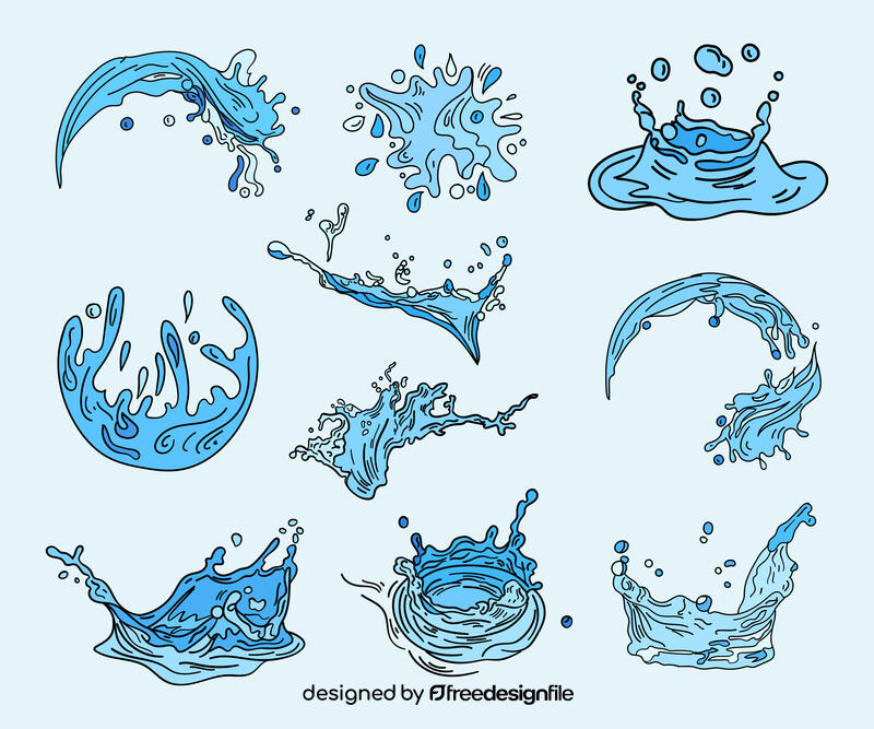 Water splash vector