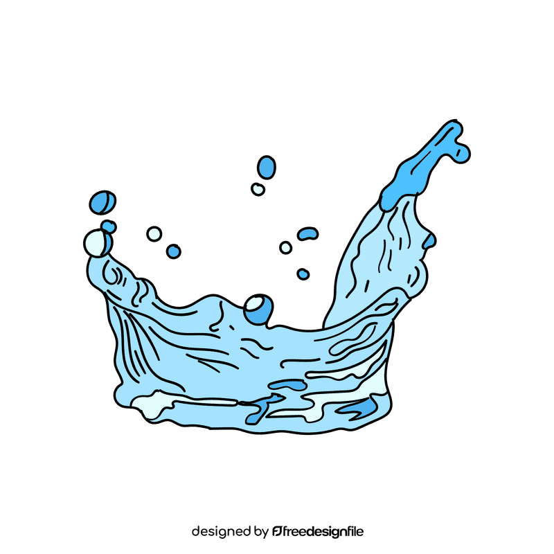 Water splash clipart