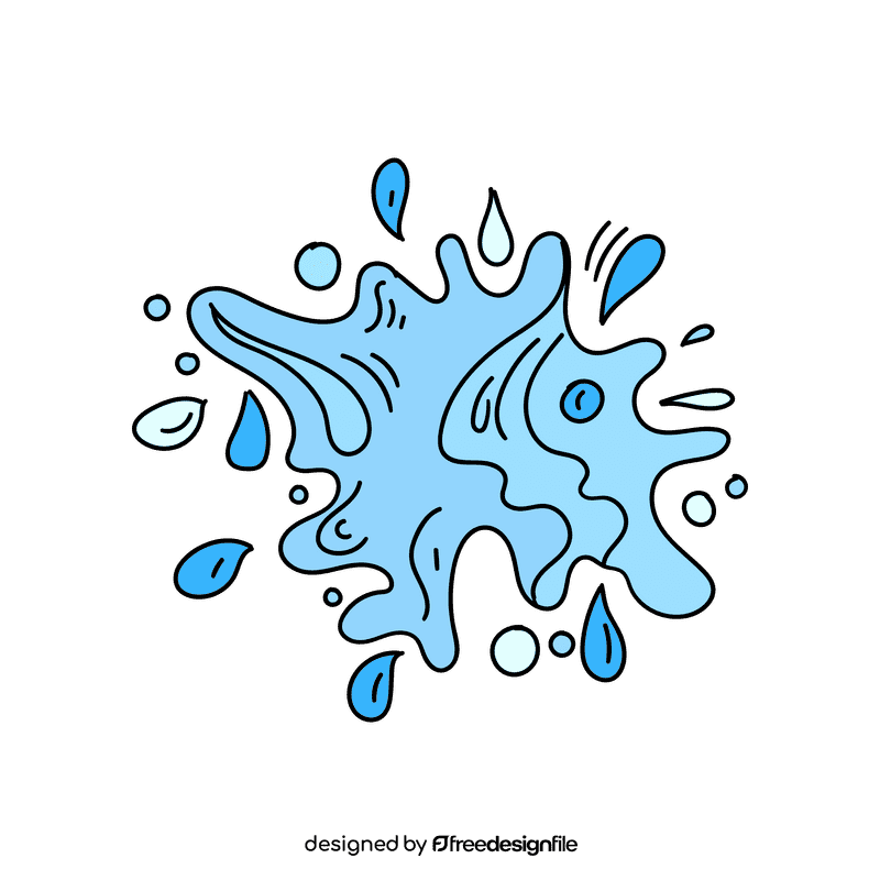 Water splash clipart