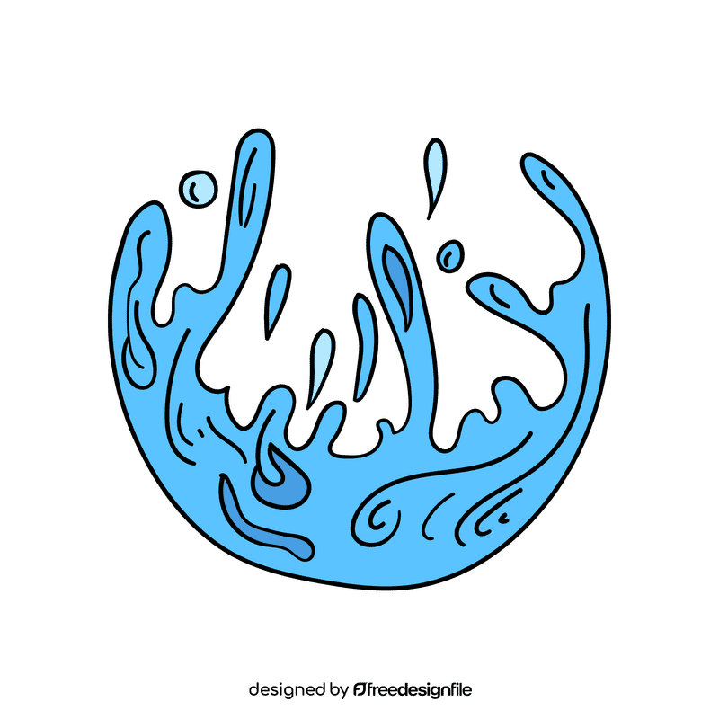 Water splash clipart