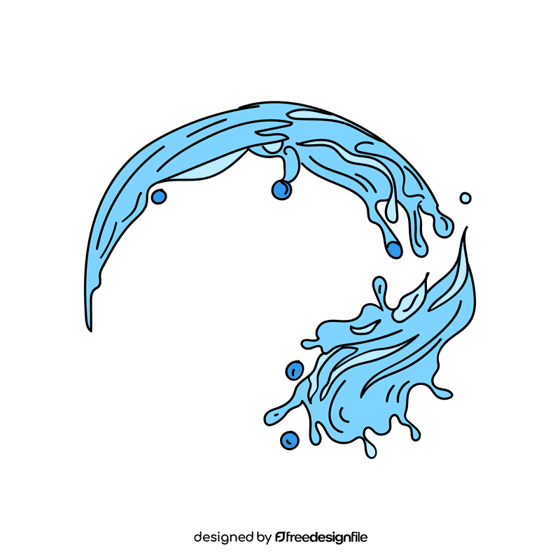 Water splash clipart