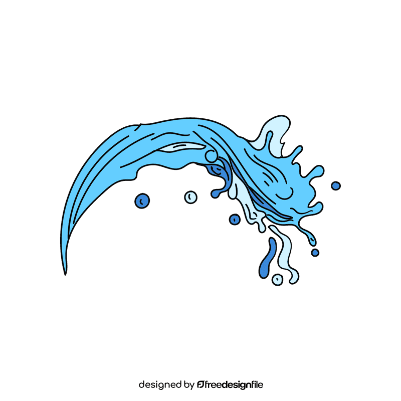 Water splash clipart
