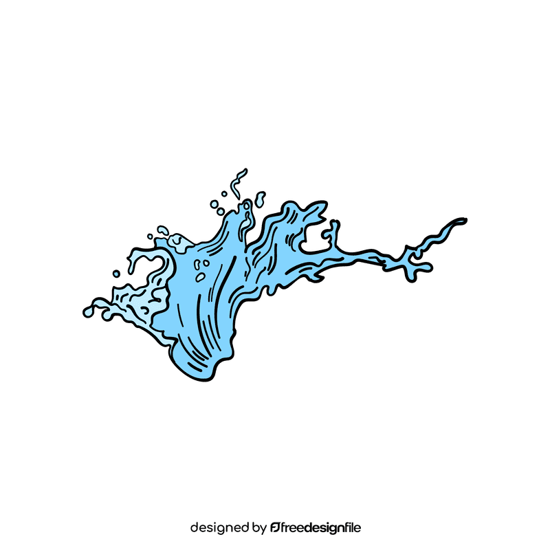 Water splash clipart