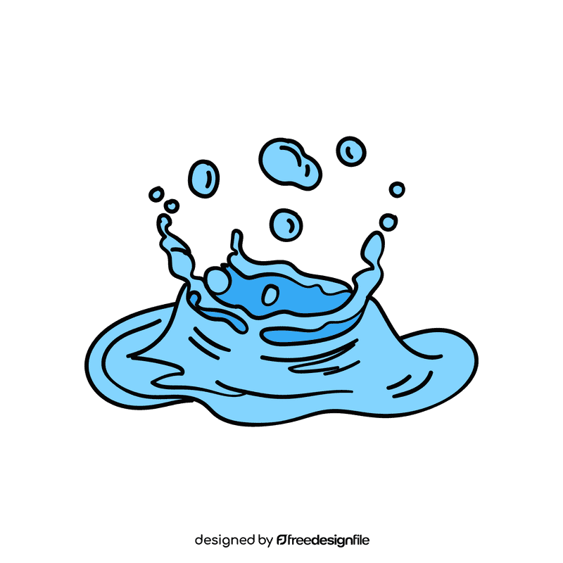Water splash clipart