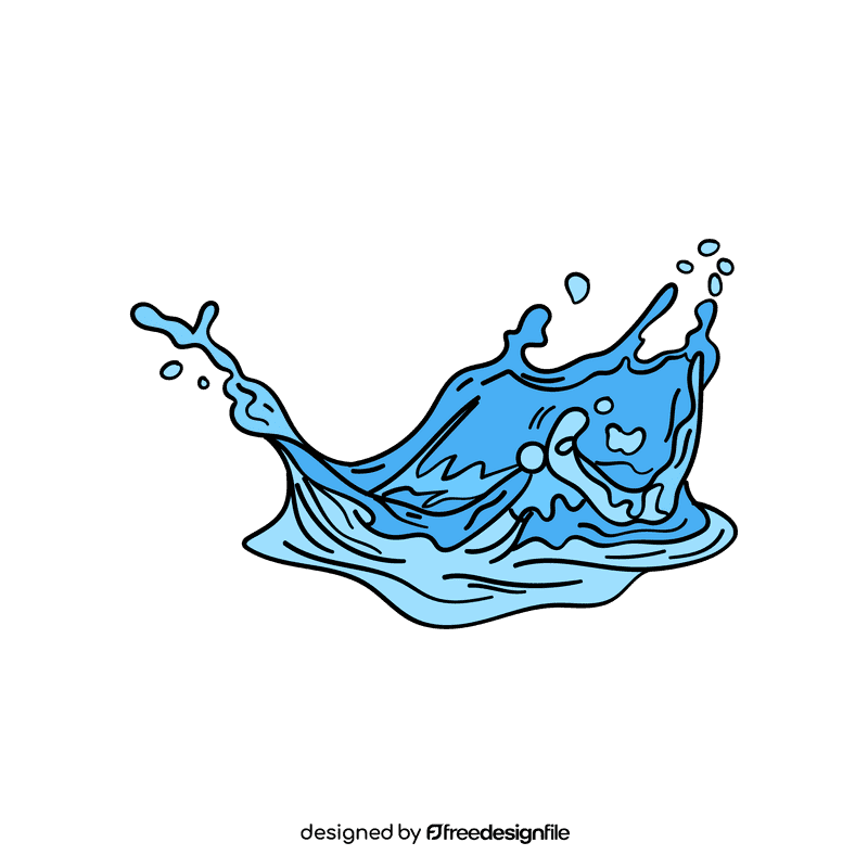 Water splash clipart