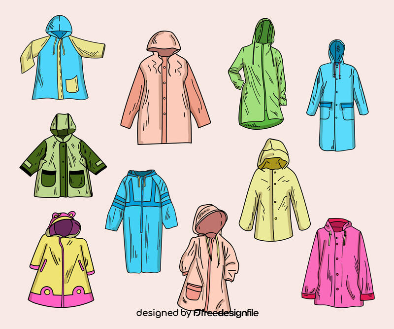 Raincoat vector